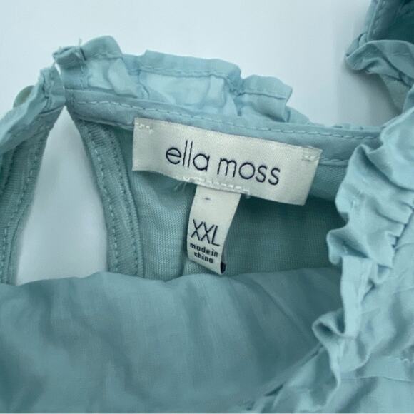 Ella Moss Ladies' Lace Trim Knit Top Seafoam Green - XXL - Picture 7 of 8